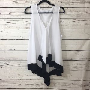 New York and co black white tank size xl